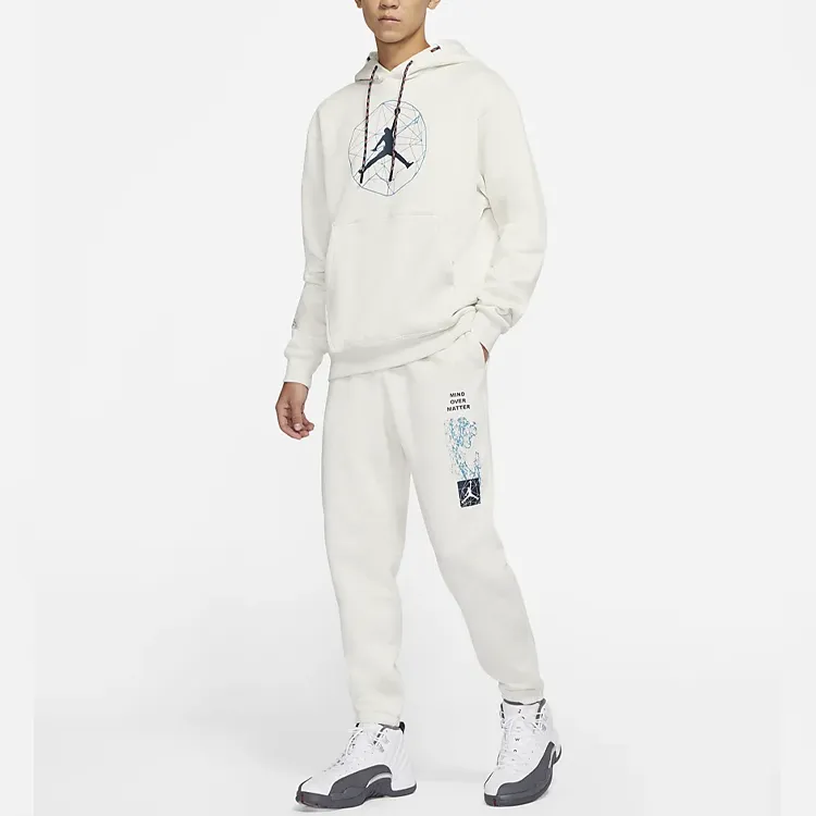 Jordan Knitted Sweatpants Men Oat-4