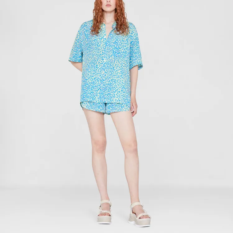 Stella McCartney Elasticated Waistband Leopard Printed Shorts-4