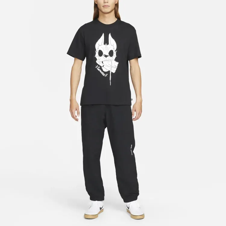 Nike T Shirts Men Black-3