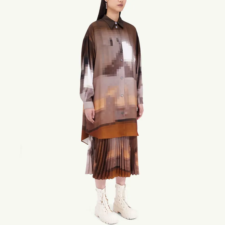 MM6 Maison Margiela Graphic print Shirt Dress-3