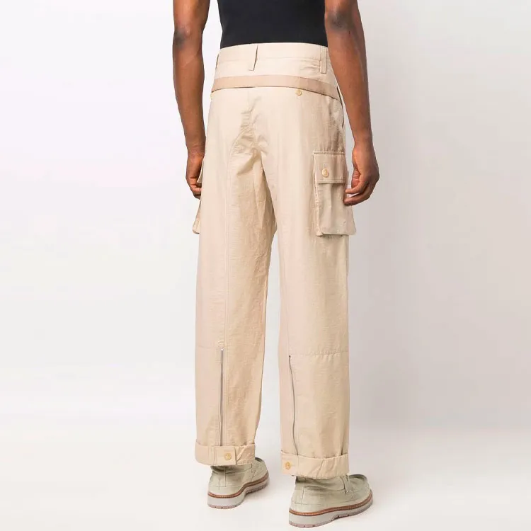 Jacquemus Pocket Detailed Drawstring Cargo Trousers-3