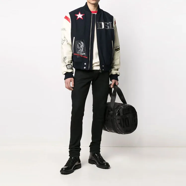 DIESEL Baseball Jacket Men's Multicolor-1