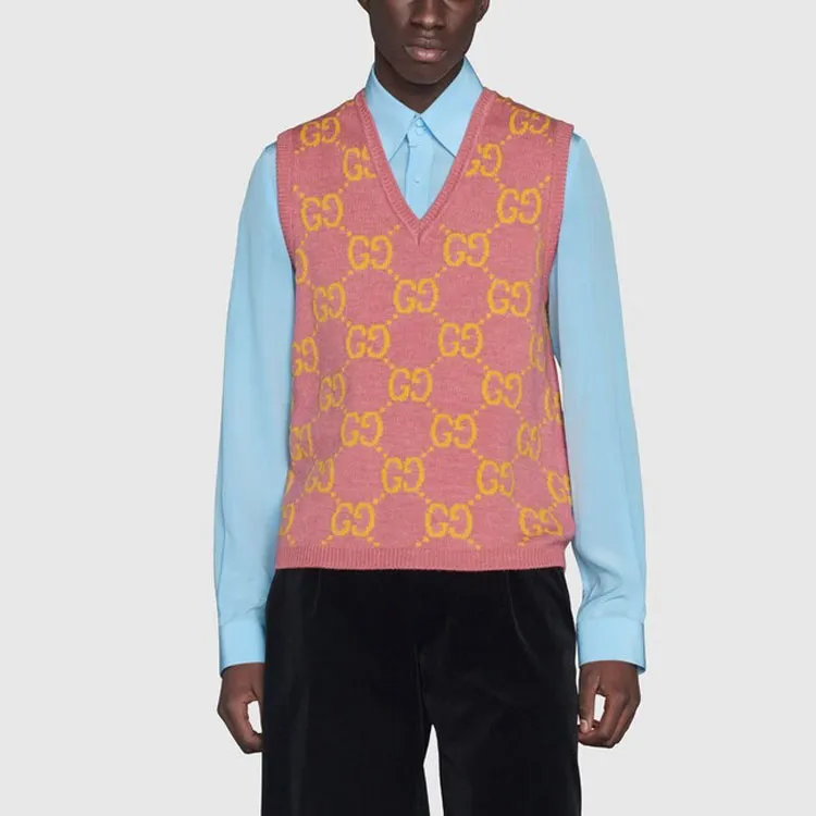 GUCCI Gg Knitted Wool Vest-2