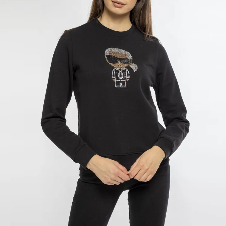 KARL LAGERFELD / Karl Lagerfeld Jeans K/Ikonik Embellished Crewneck Sweatshirt-3