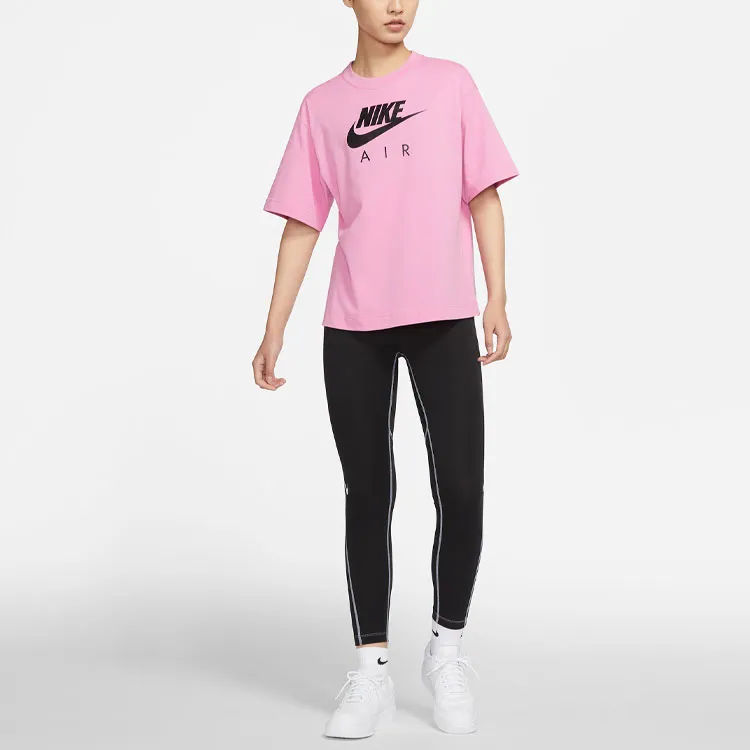 Nike T Shirts Women's Flamingo Red-2