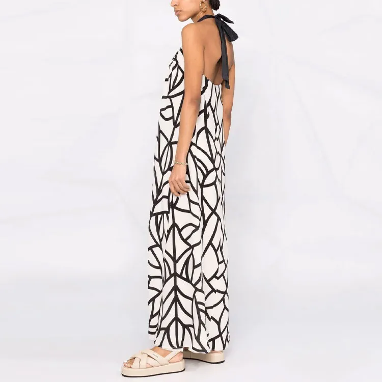 ERIKA CAVALLINI SS22 Halter Neck Dress White-3