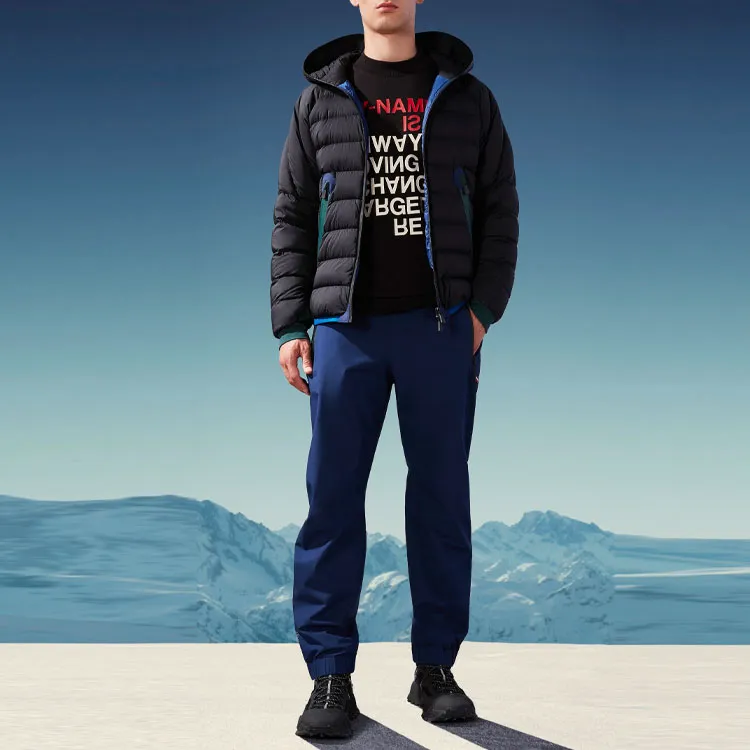 Moncler Knitted Sweatpants Men Royal Blue Color-2