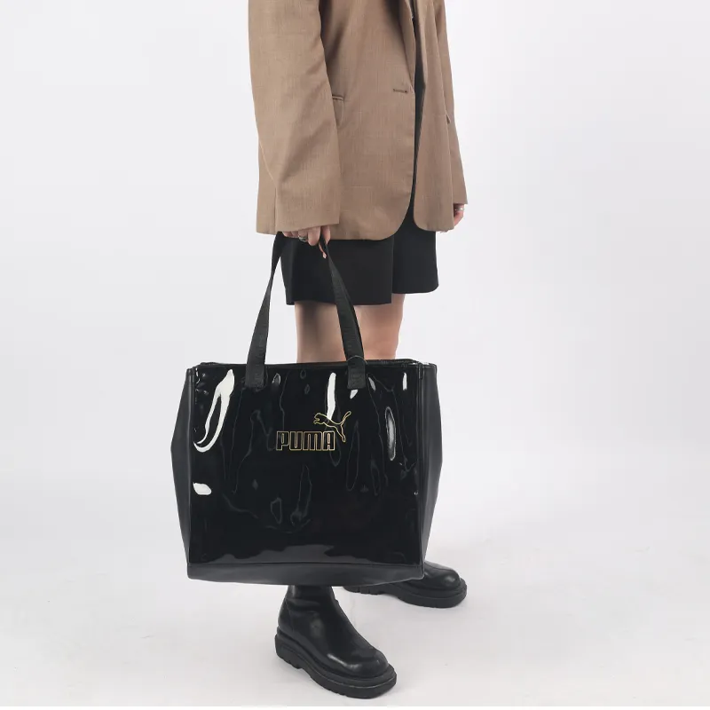 PUMA Fabric Basket Bag, Tote Bag, Shopping Bag, Handbag, Shoulder Bag Regular Women's Black-2