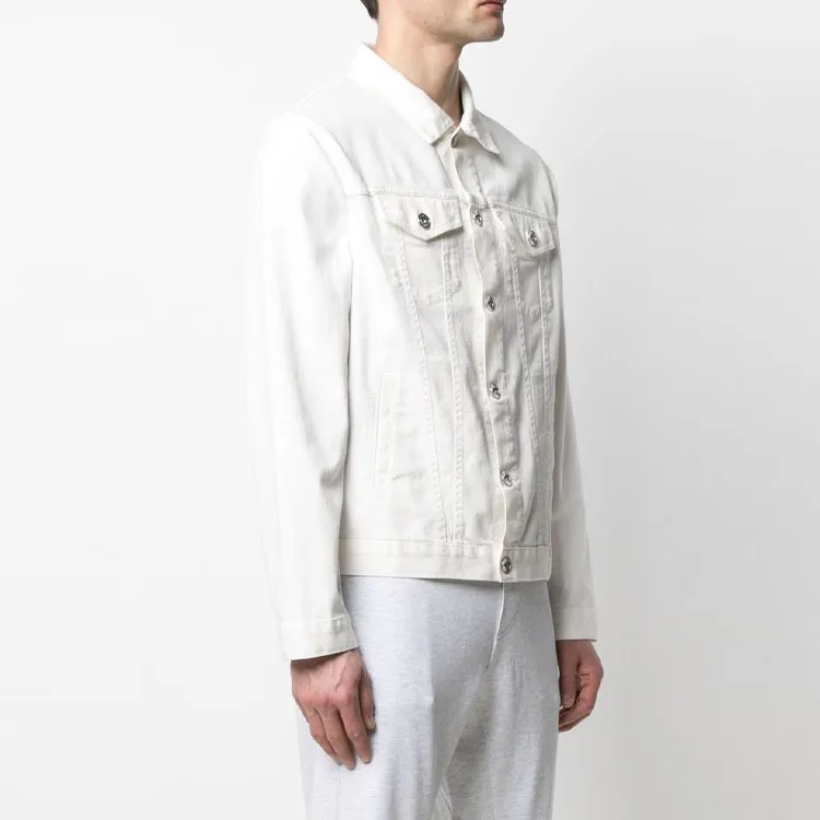 Brunello Cucinelli Denim Jackets Men White-2