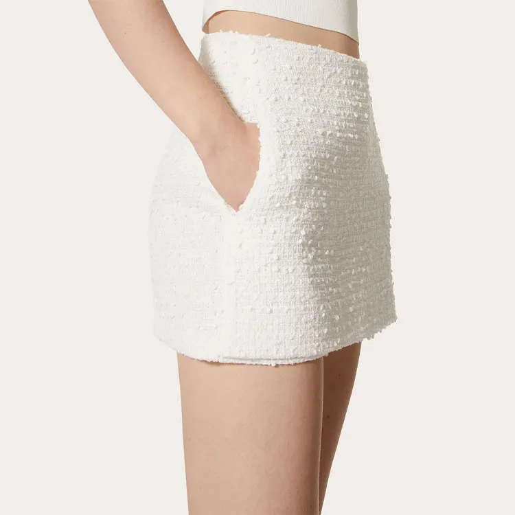 Valentino Casual Short Skirts Women's White-4