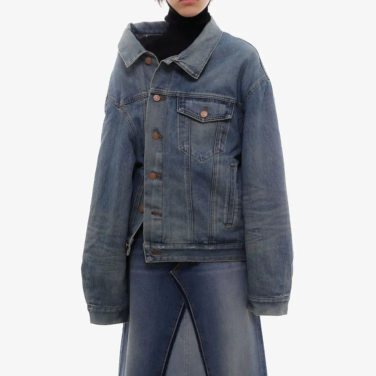 Balenciaga Deconstructed Jacket 'Blue'-1