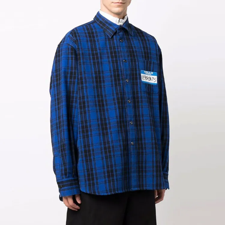 Vetements Shirts Men Blue-1