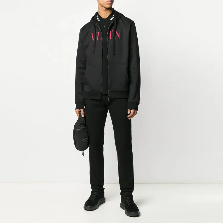 Valentino Jackets Coats Men's Black-1