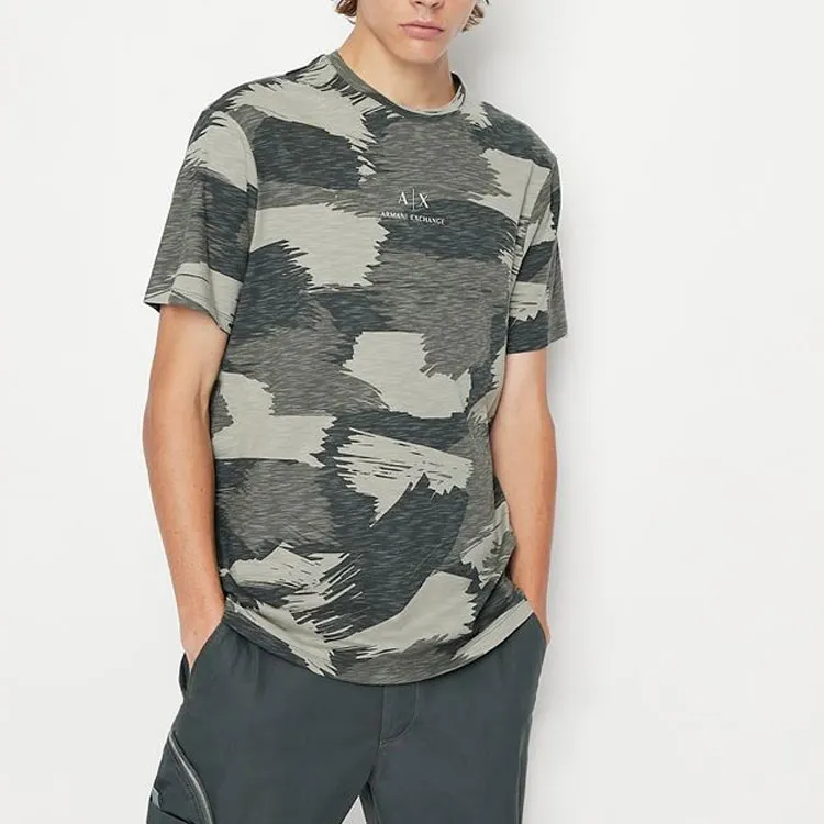 ARMANI EXCHANGE T Shirts Men Green-3