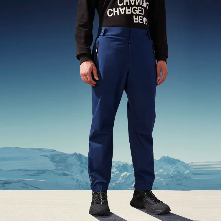 Moncler Knitted Sweatpants Men Royal Blue Color-3