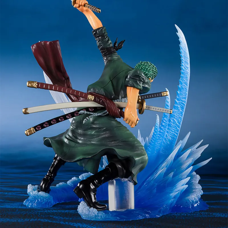 BANDAI Roronoa Zoro Bandai Figurarts Zero One Piece One Piece Zoro Scale Figures 19cm-3