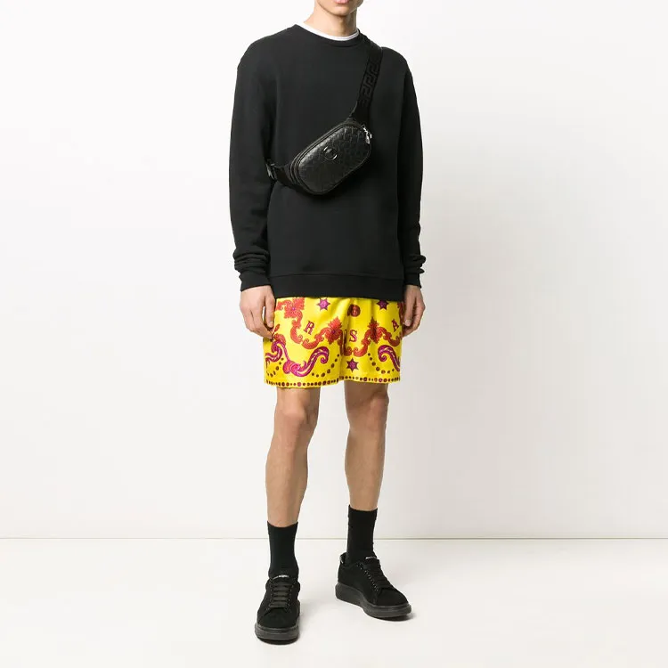 VERSACE Casual Shorts Men Yellow-1