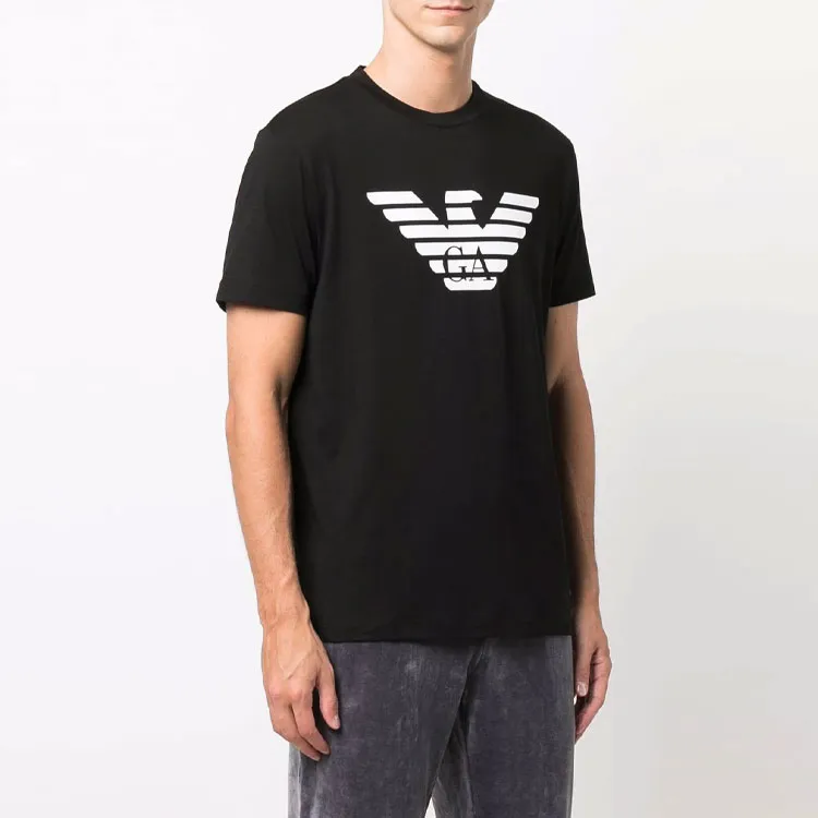 EMPORIO ARMANI Logo Printed Crewneck T Shirt-4