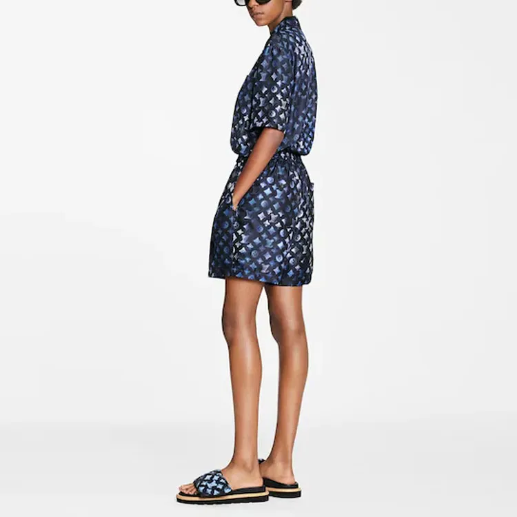 LOUIS VUITTON Mahina Monogram Short Sleeved Playsuit-3