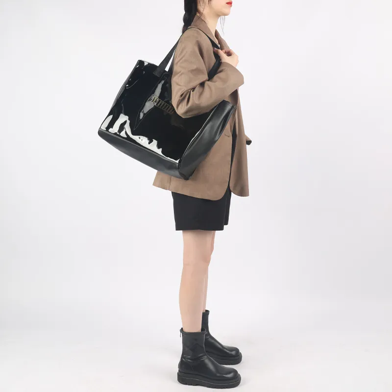 PUMA Fabric Basket Bag, Tote Bag, Shopping Bag, Handbag, Shoulder Bag Regular Women's Black-4