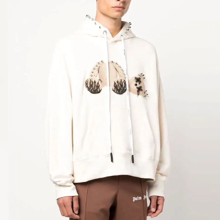 PALM ANGELS Punk Bear Hoodie-3