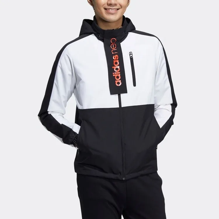 Adidas Neo Jackets Men Black/White-3