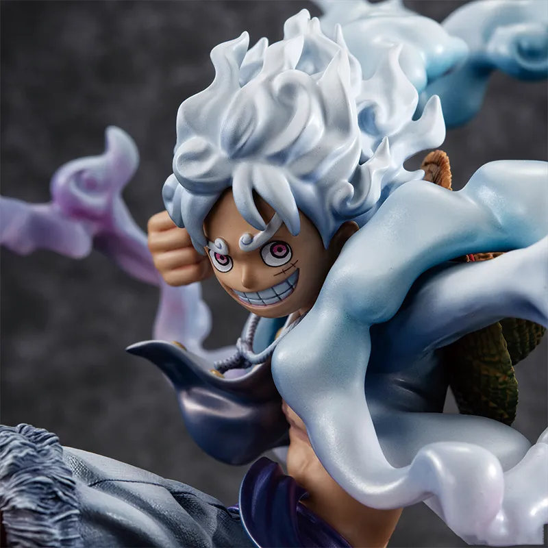 MegaHouse One Piece Monkey D. Luffy Five Speed POP MAX Mythical Beast Type Nika Form Scale Figures 23cm-3