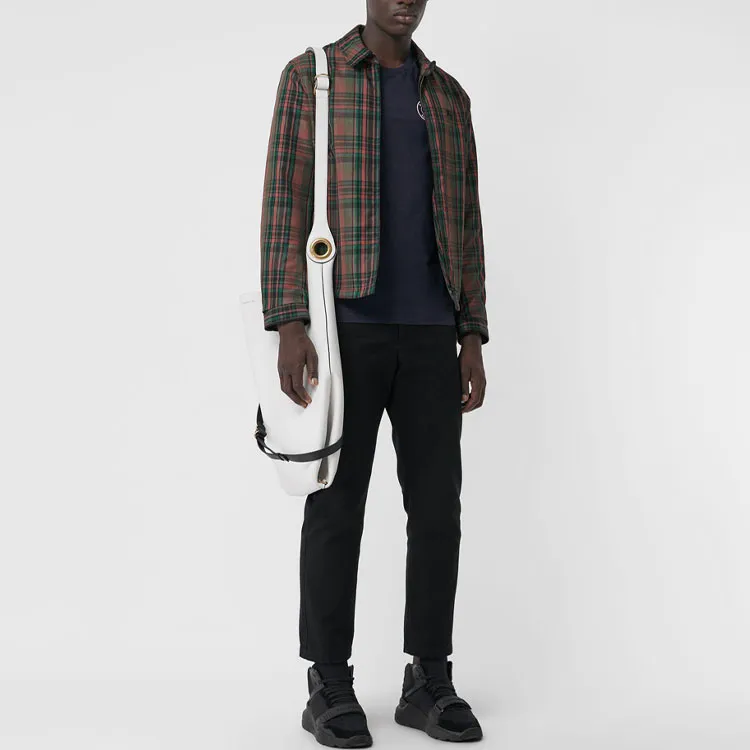Burberry Embroidered Logo Cotton T shirt-4