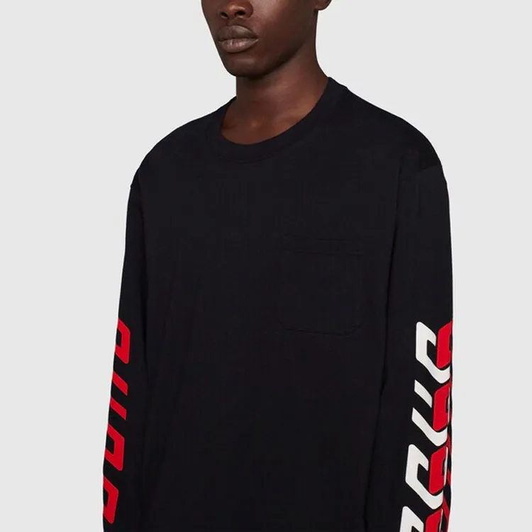 GUCCI Mirror Logo Print Crewneck-4
