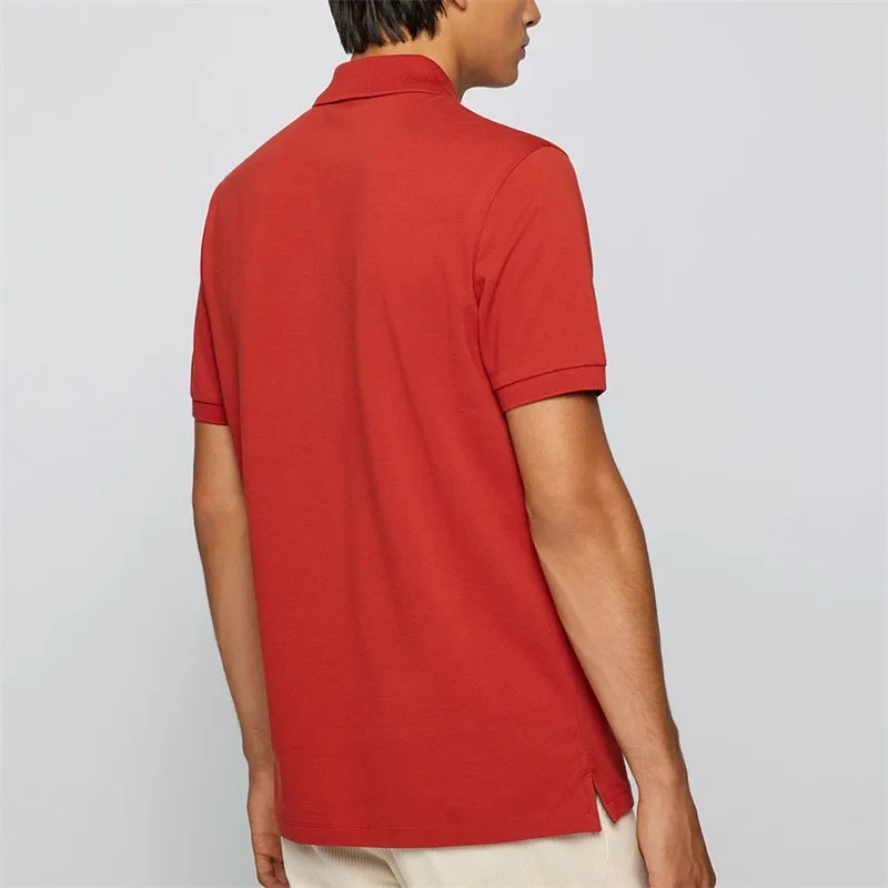 HUGO BOSS Polo Shirt Men's Orange Red-3