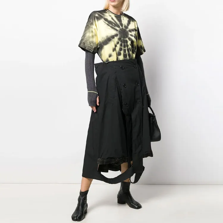 Maison Margiela Casual Long Skirts Women's Black-1