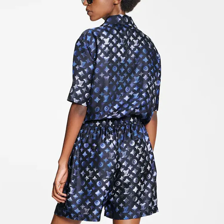 LOUIS VUITTON Mahina Monogram Short Sleeved Playsuit-1