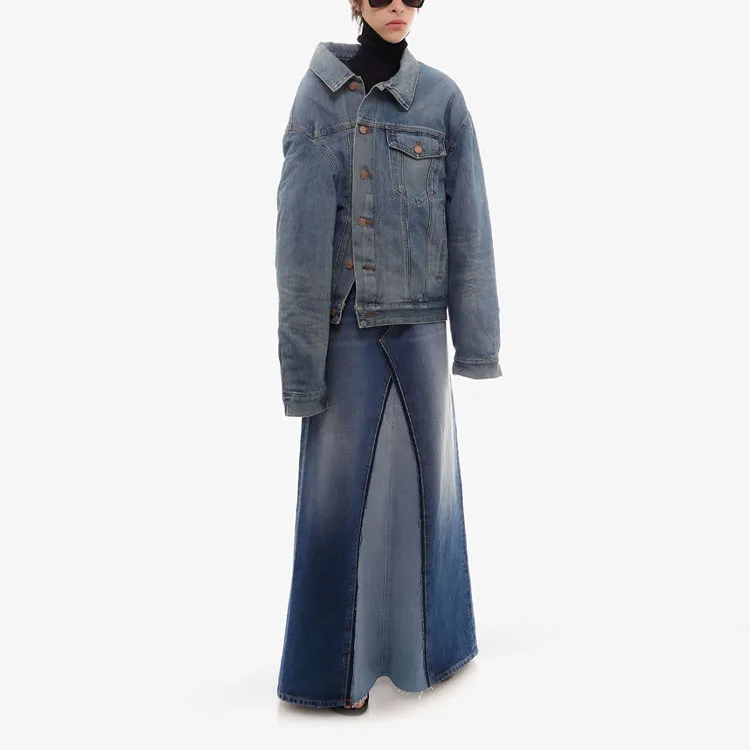 Balenciaga Deconstructed Jacket 'Blue'-3