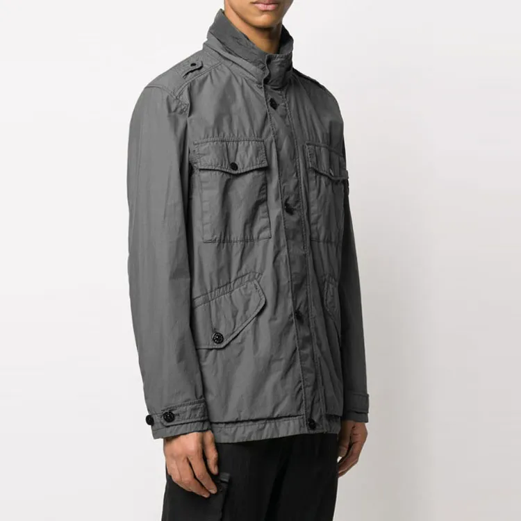 STONE ISLAND Jackets Men Gray-3
