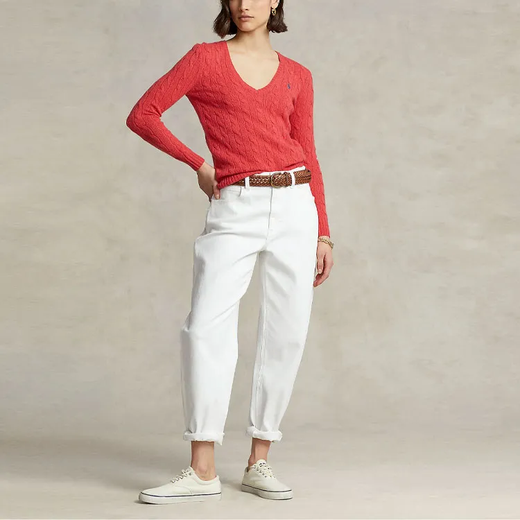 Polo Ralph Lauren Cashmere Sweater Women's Red-1