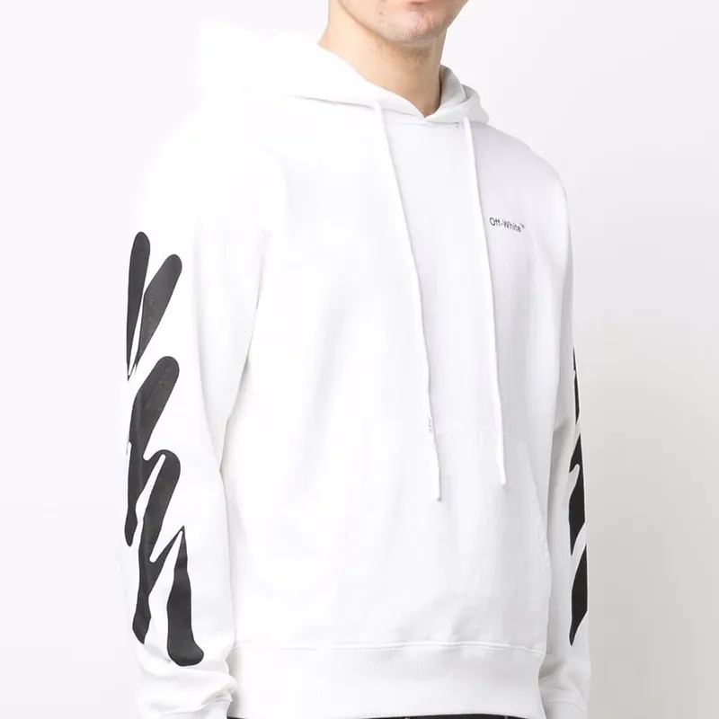 OFF WHITE Wave Diag Slim Hoodie-2