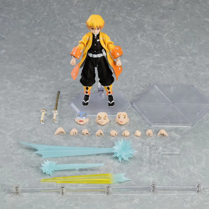 MAX Factory Zenitsu Agatsuma Demon Slayer  Kimetsu No Yaiba DX Edition Figure 13cm Scale Figures-5