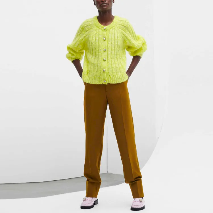 GANNI Cable-knit Cardigan-2
