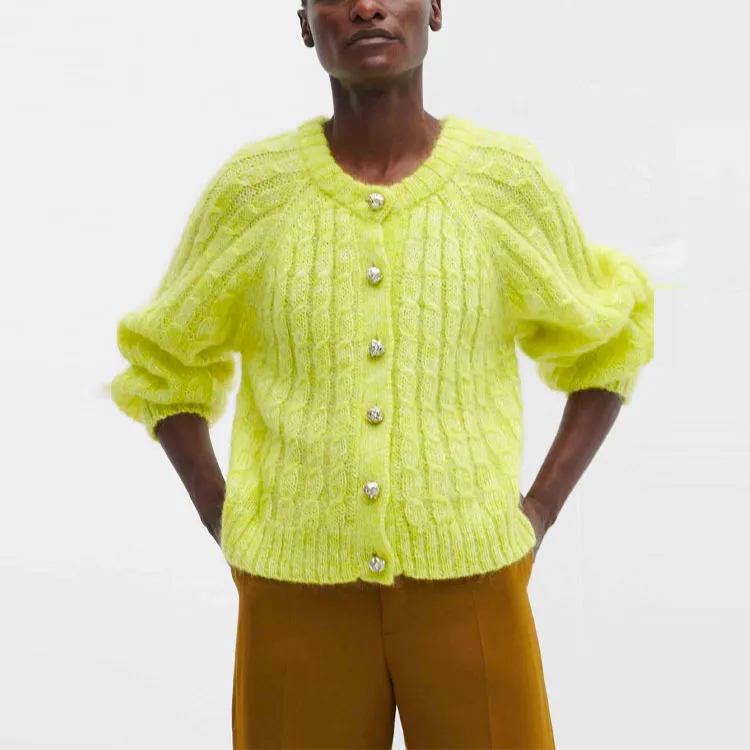 GANNI Cable-knit Cardigan-4