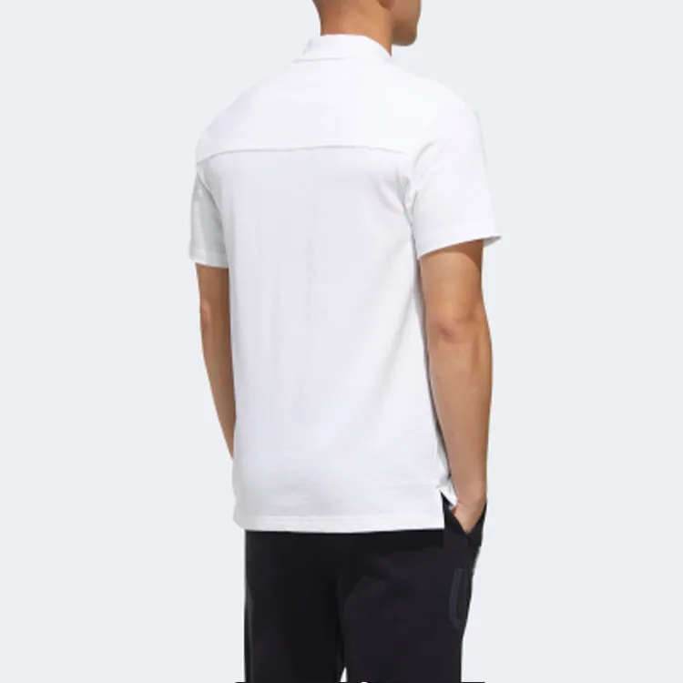 Adidas Polo Shirts Men White-4