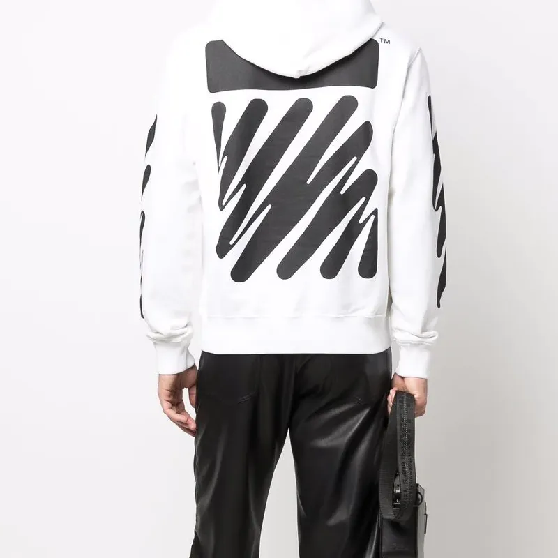 OFF WHITE Wave Diag Slim Hoodie-3