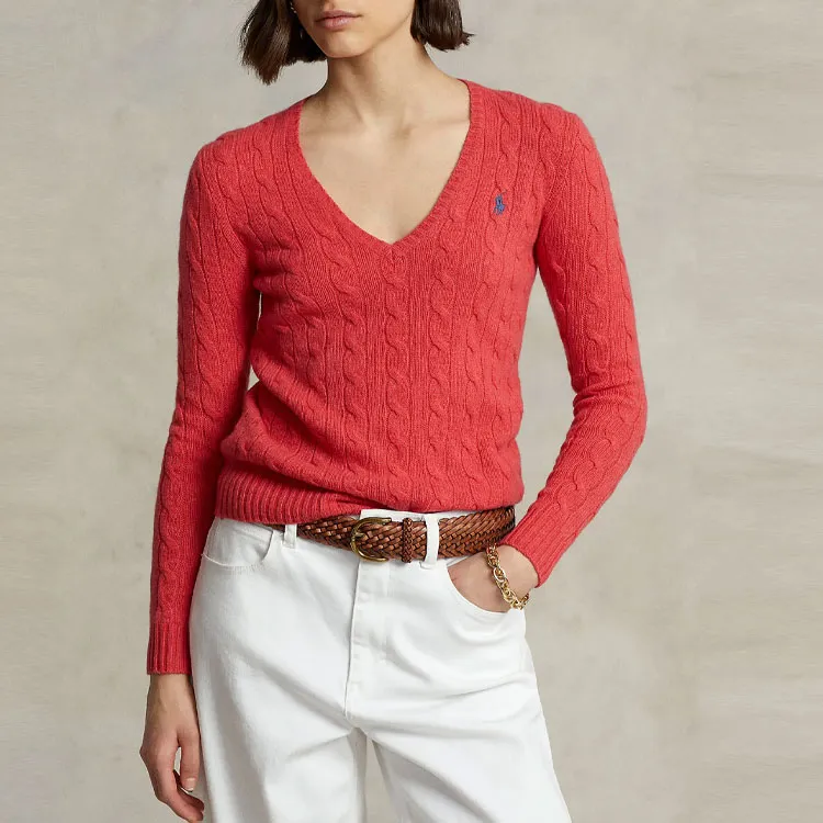 Polo Ralph Lauren Cashmere Sweater Women's Red-2