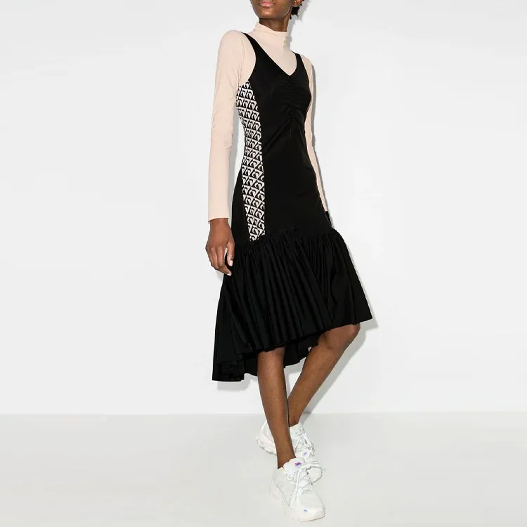Marine Serre Sleeveless Dresses Women's Black-2