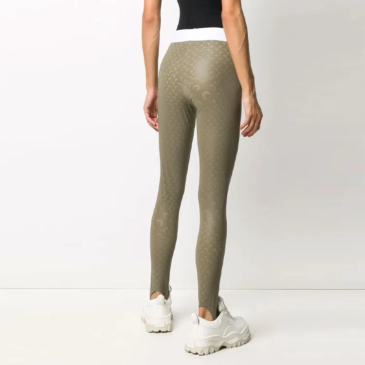 Marine Serre Leggings Women's Green-3