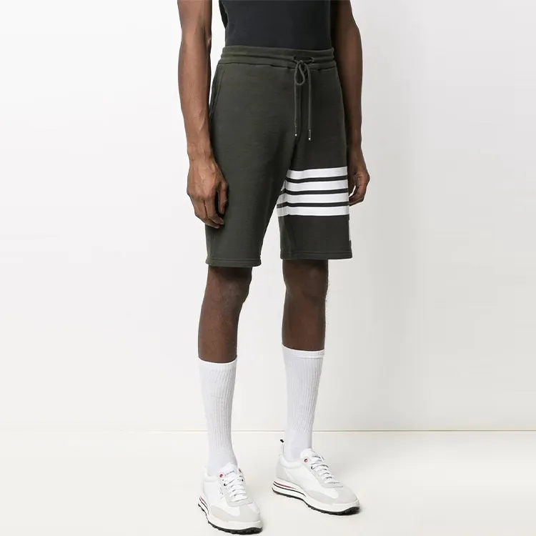 THOM BROWNE Sports Shorts Men Dark Green-2