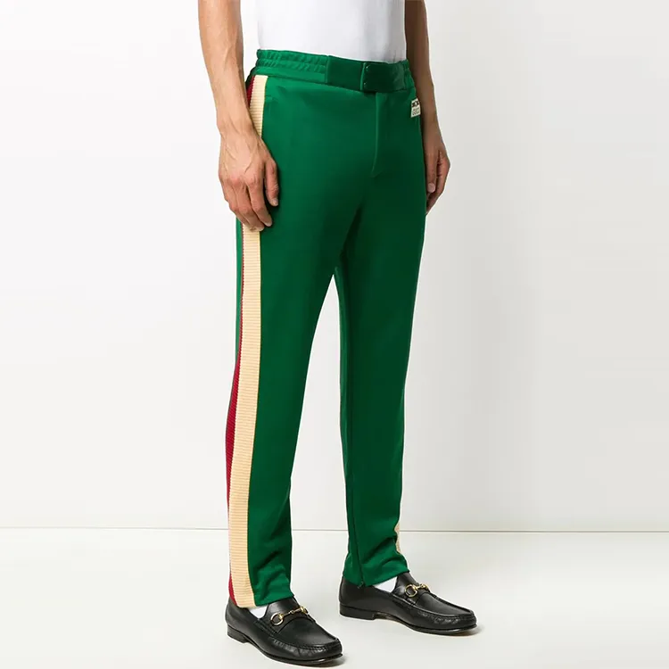 GUCCI Knitted Sports Pants Men's Green-5