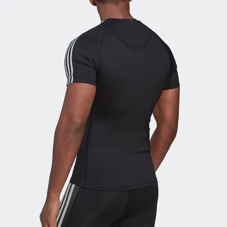 Adidas Techfit 3 Stripes Training Tee-1