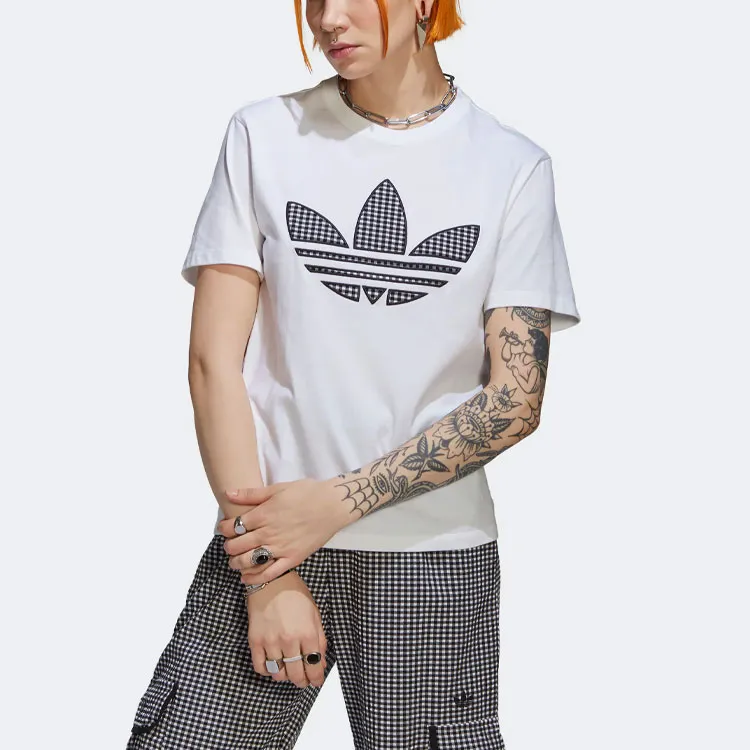 Adidas Originals WHITE T Shirts Women's White-2