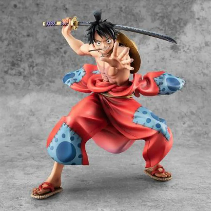 MegaHouse One Piece Portrait Of Pirates Warriors Alliance Luffy Taro Action Figure Red-2