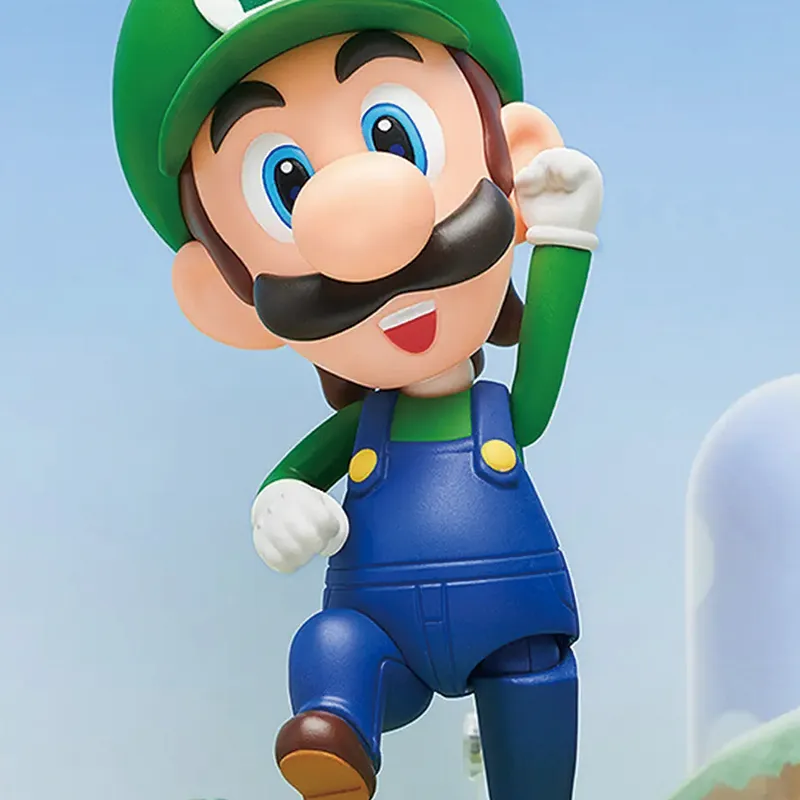 GSC Nendoroid, Super Mario Brothers, Luigi, Three Times Reissued Version Chibi Figures 10cm-4